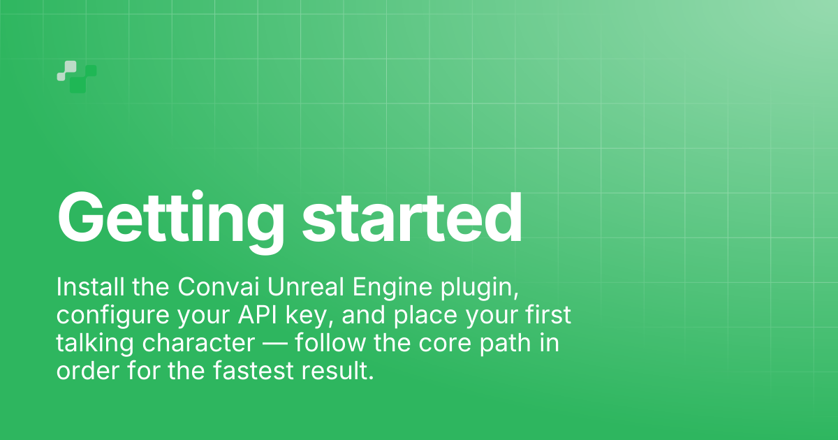 Getting started | Convai Documentation