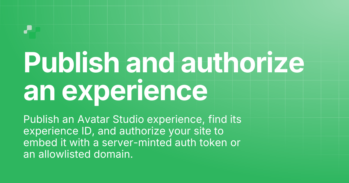 Whitelisting & Publishing an Experience | Convai Documentation