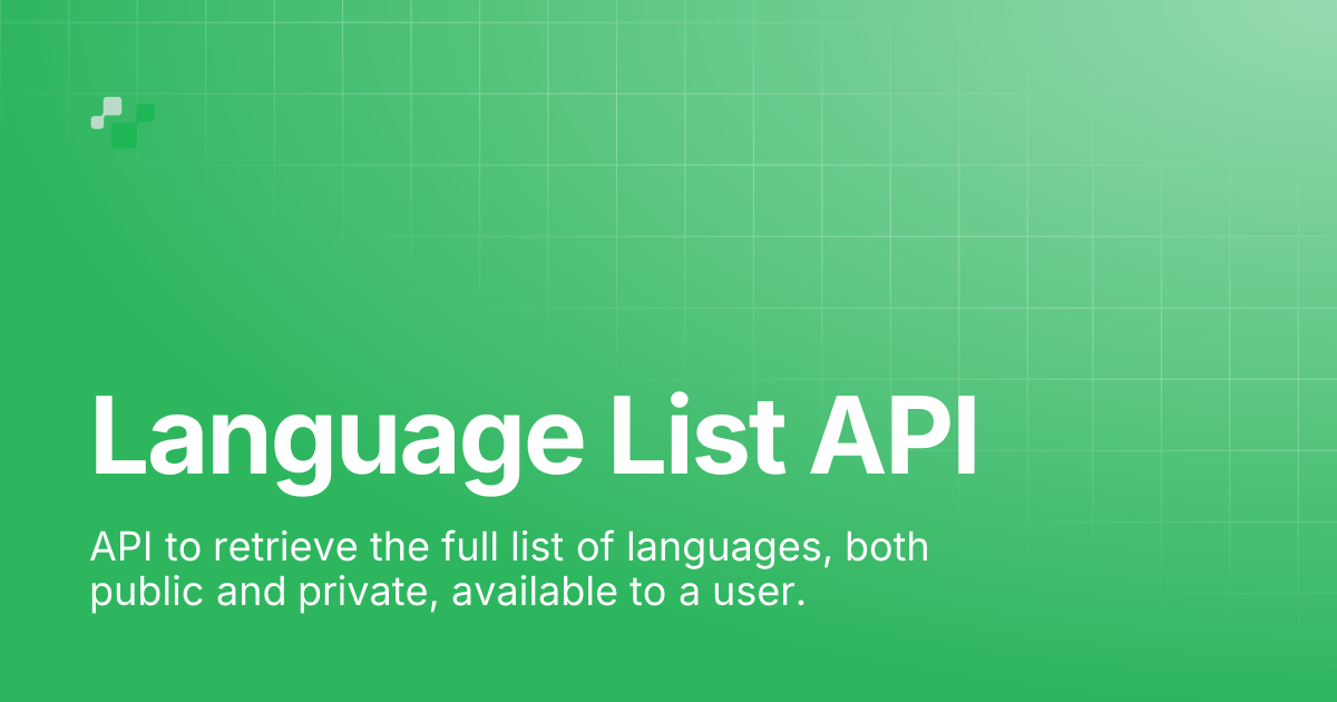 Language List API | Convai Documentation