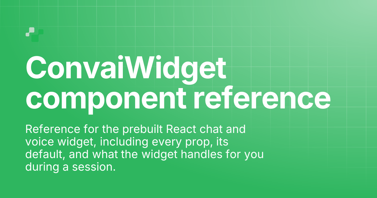 ConvaiWidget | Convai Documentation