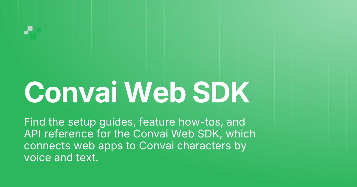 Convai Web SDK | Convai Documentation