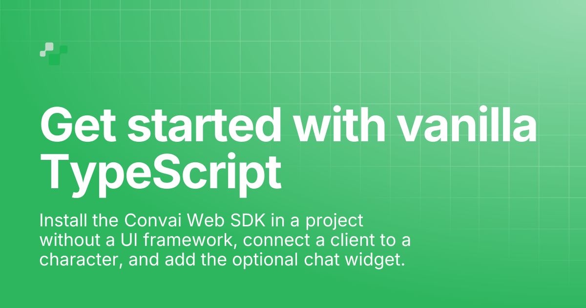 Vanilla Typescript | Convai Documentation