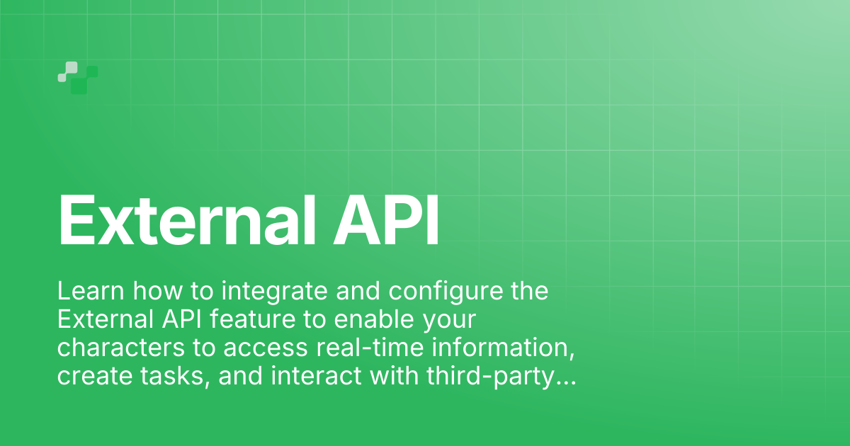 External API | Convai Documentation