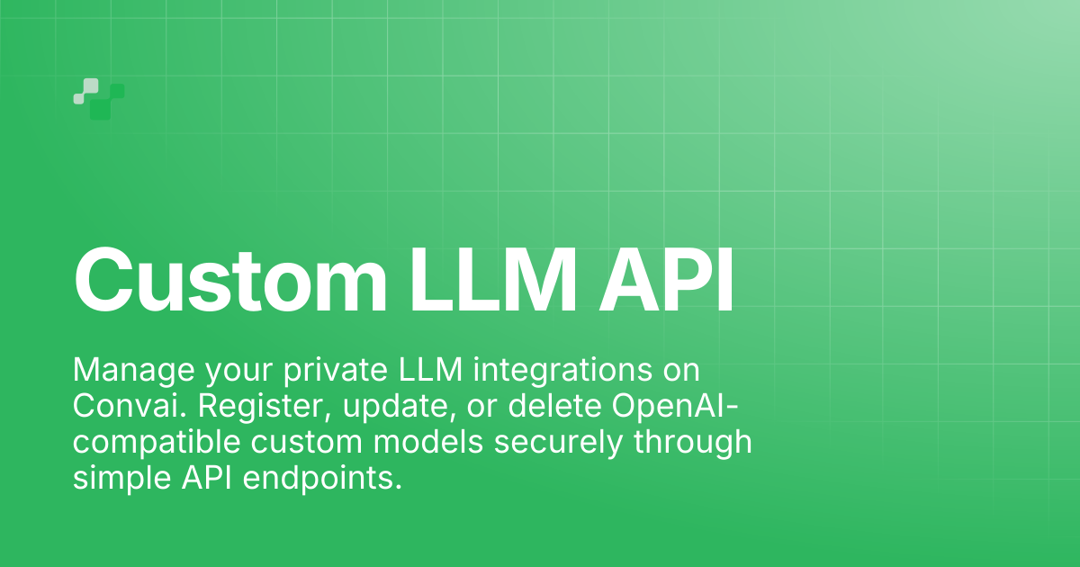 Custom LLM API | Convai Documentation